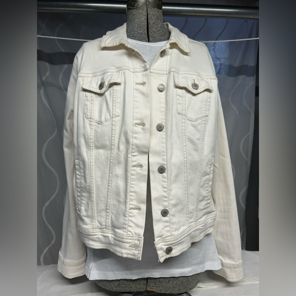 Old Navy Off-White Denim Jacket